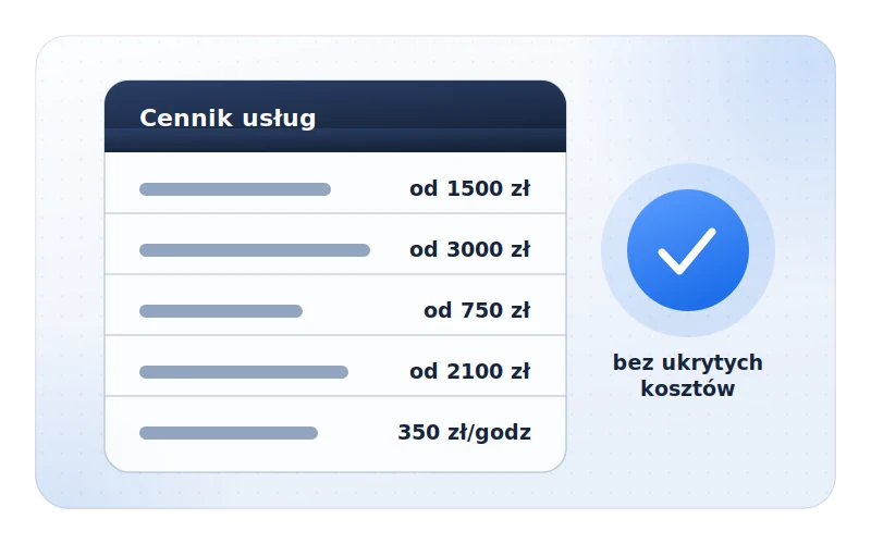 Przejrzysty cennik usług doradztwa e-commerce